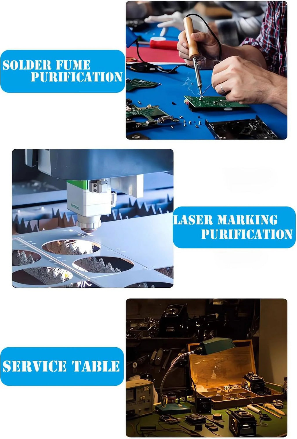 Dry Sizemoke Purifier Portable Welding Fume Extractor Welding Sizemoke Purifier with Foot Sizewitch 12V