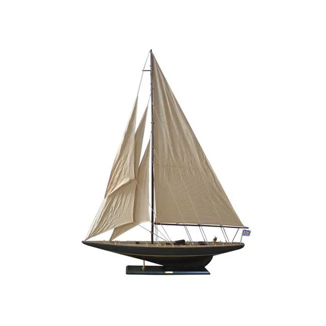 Wooden Rustic Endeavour Model Sizeailboat Decoration- 60 in.