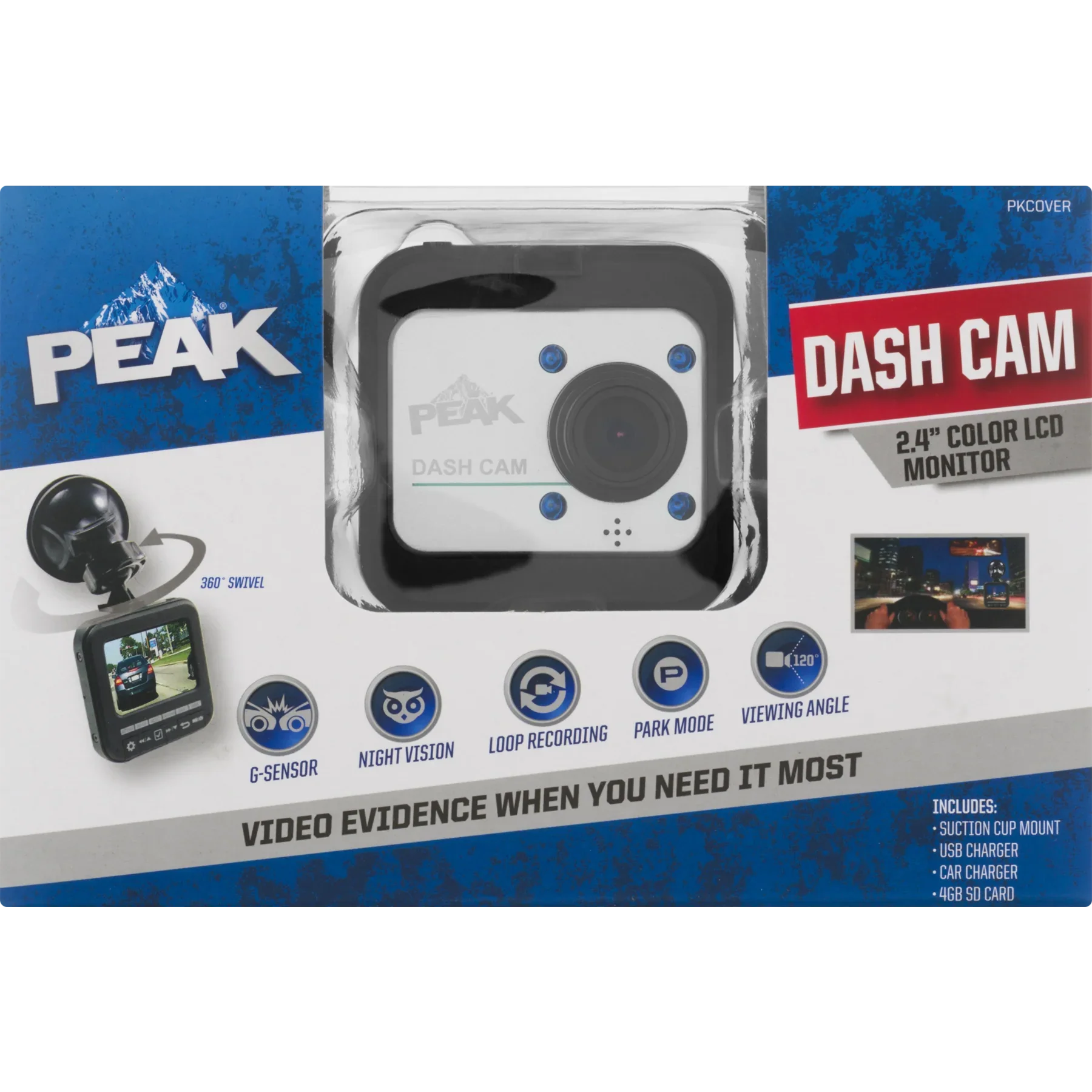 PEAK Dash Cam, 1.0 CT