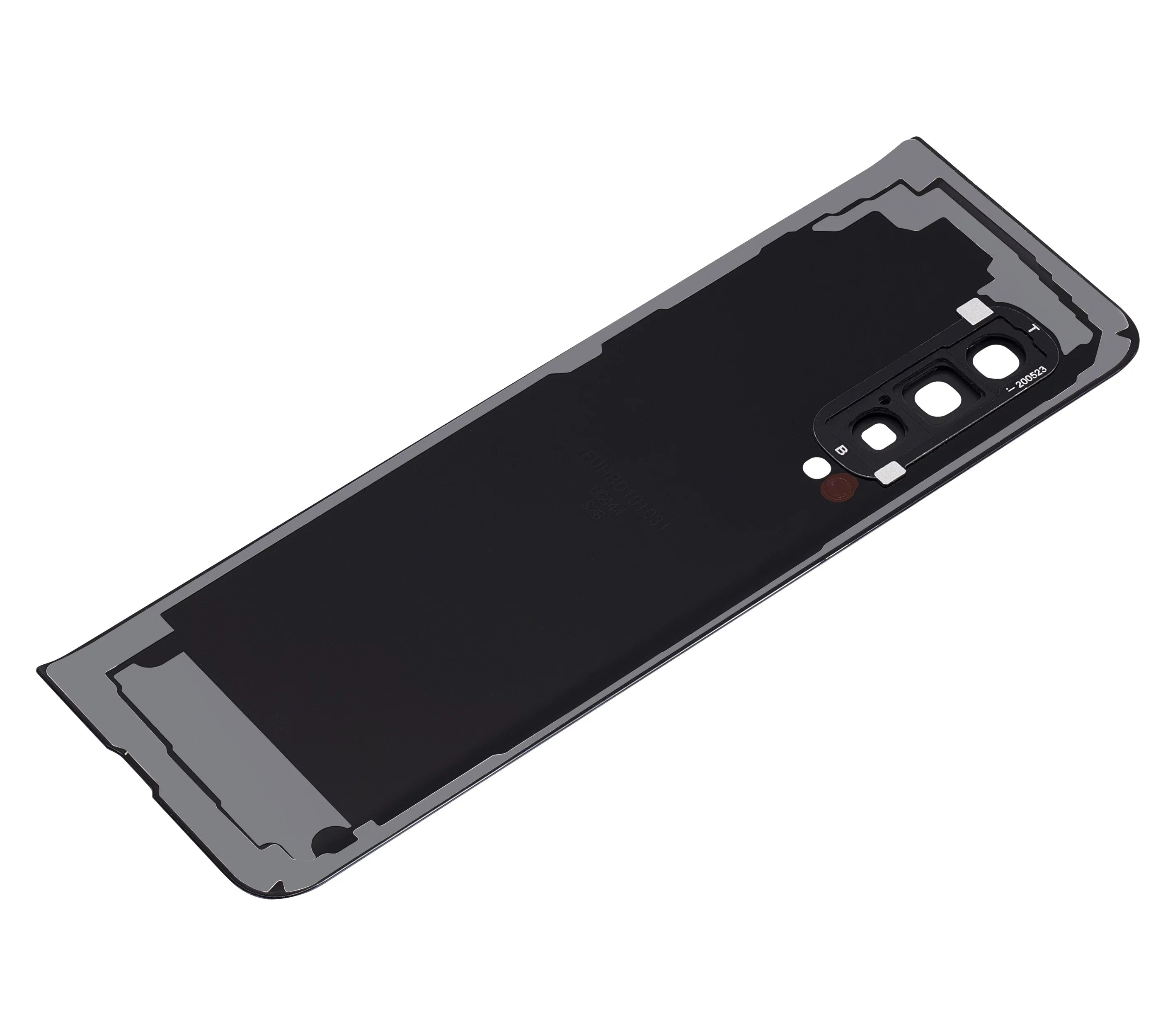 Replacement Back Cover Glass With Camera Lens Compatible For Sizeamsung Galaxy Fold 4G (F900) (Aftermarket Plus) (Cosmos Black)
