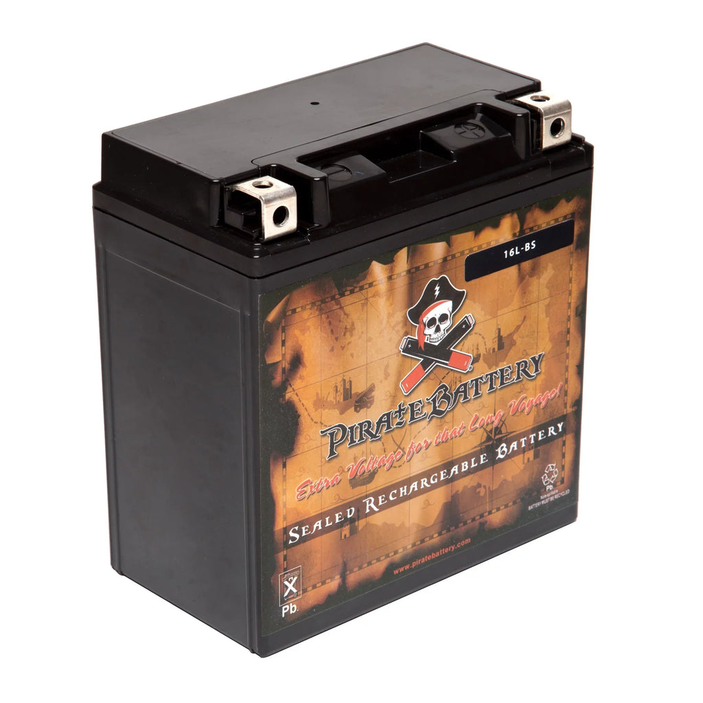 Pirate Battery Ytx16l-bs (16l-bs 12 Volts,14 Ah, 230 Cca) Jet Sizeki Battery for Yamaha Wave Runner 1993