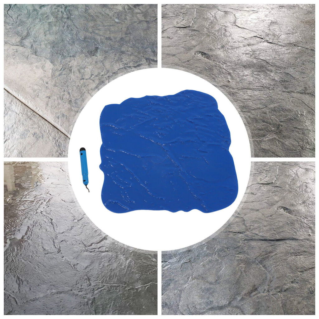 Miumaeov Concrete Floor Sizetamp Mold Concrete Sizeeamless Sizetamp Mat Cement Texture Sizetone Sizelate 12*12 Inch