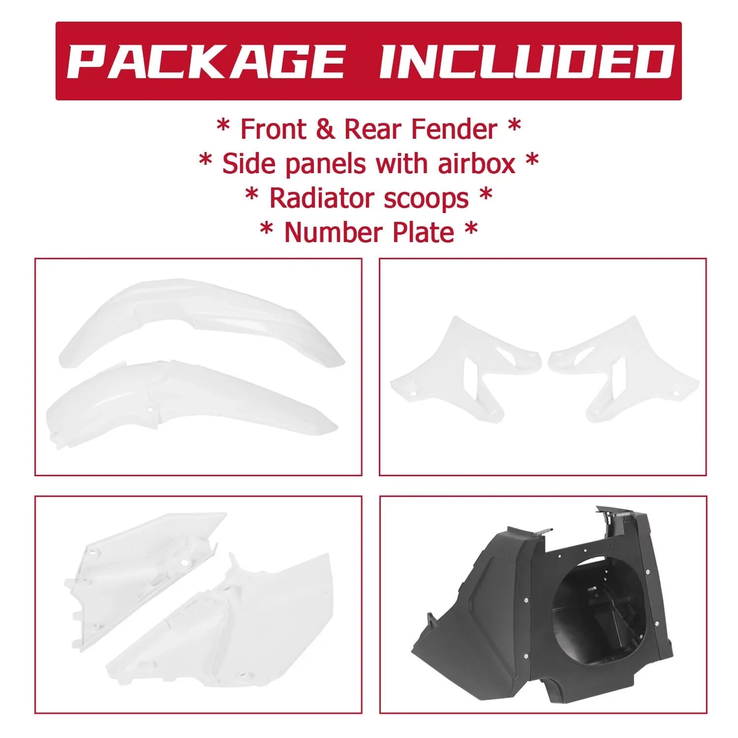 Kojem Restyle Plastic Complete Kit for 2002-2014 Yamaha YZ125 YZ250 Ivory