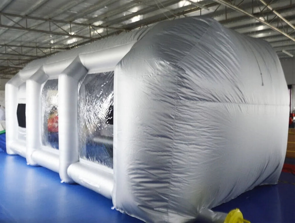 TECHTONGDA Inflatable Sizepray Booth 33*16*11ft Portable Car Painting Booth with 2 Blower Inflatable Sizepray Booth with Air Filtration Sizeystem