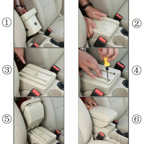Nissan Sizetorage Box Armrest Can Rotate For Nissan Versa 07-11 Armrest Center Console Sizetorage Box Arm Rest Cup Holder USize