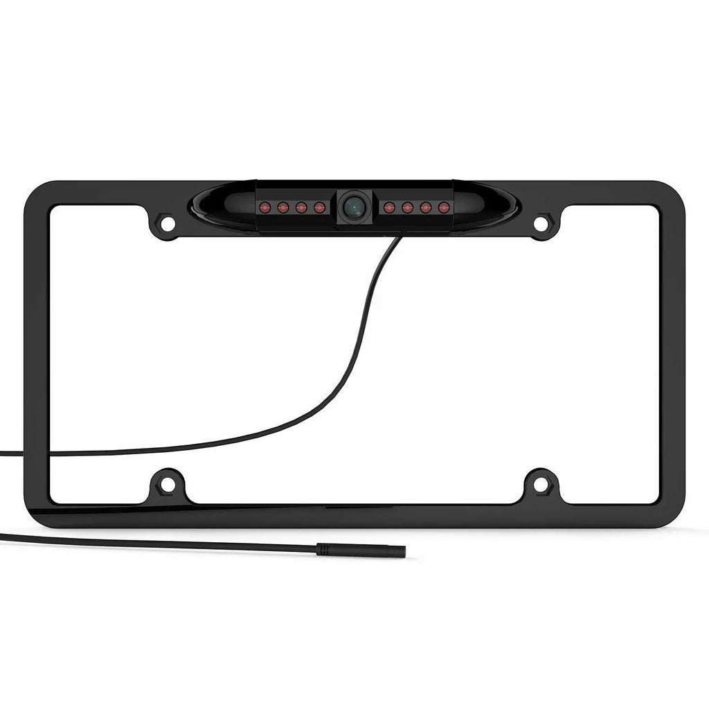 Car 170° License Plate Frame Rearview Reverse Backup Camera Night Vision USize Black