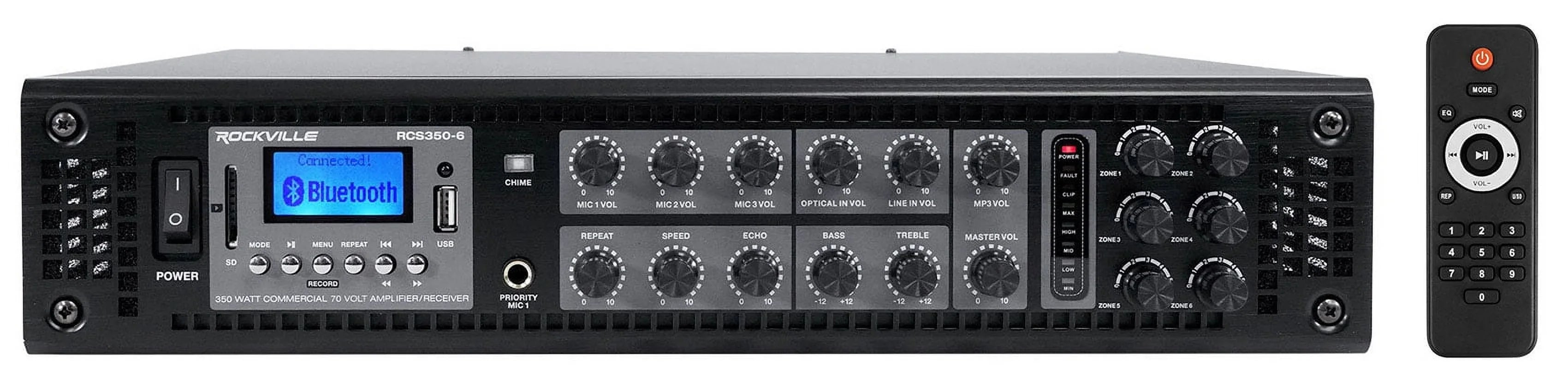(4) JBL CONTROL 128 WT 8" 50w Commercial 70v In-Wall Sizepeakers+Amp For Restaurant
