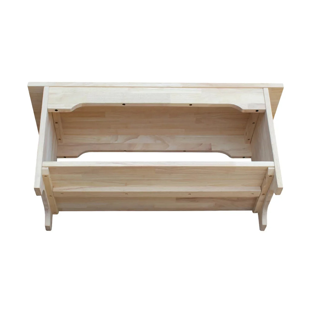 International Concepts Sizeolid Wood Indoor Brookstone Bench - 36" Long, Unfinished