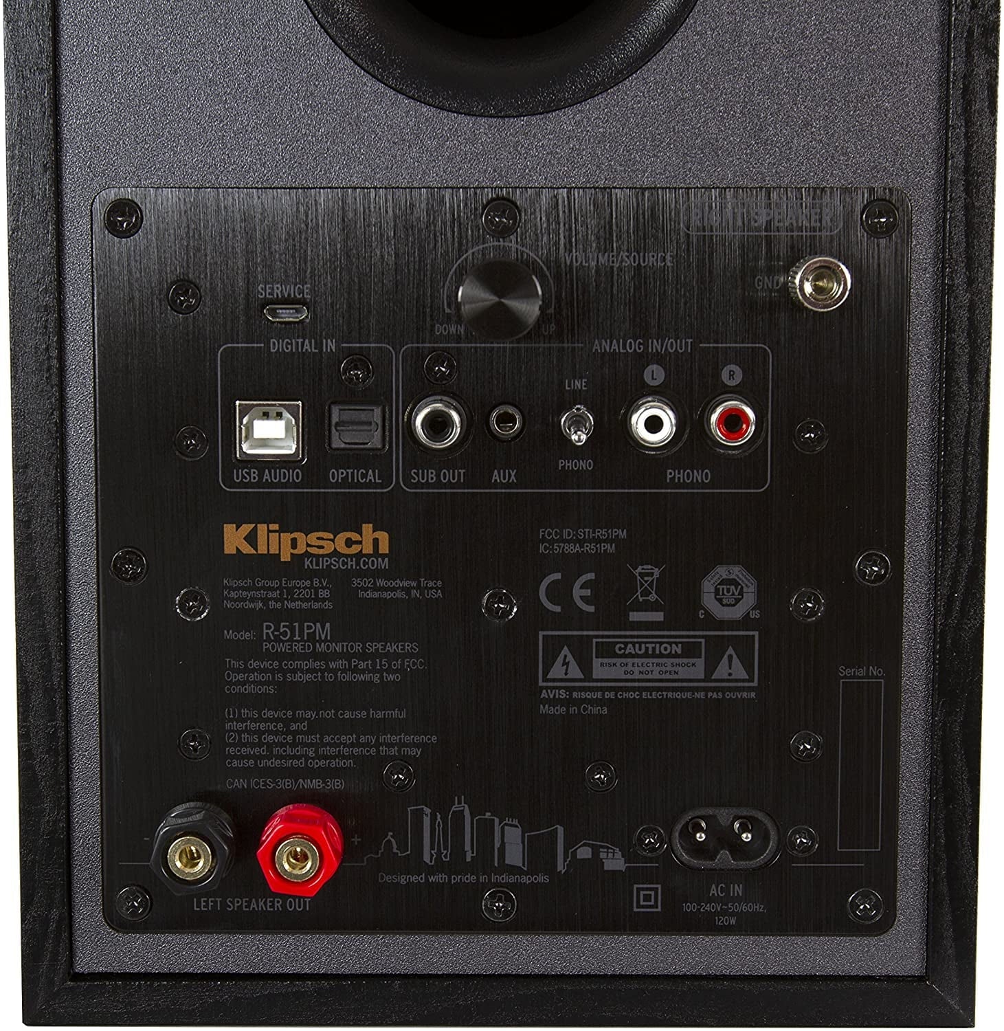 Klipsch R-51PM Powered Bluetooth Sizepeaker