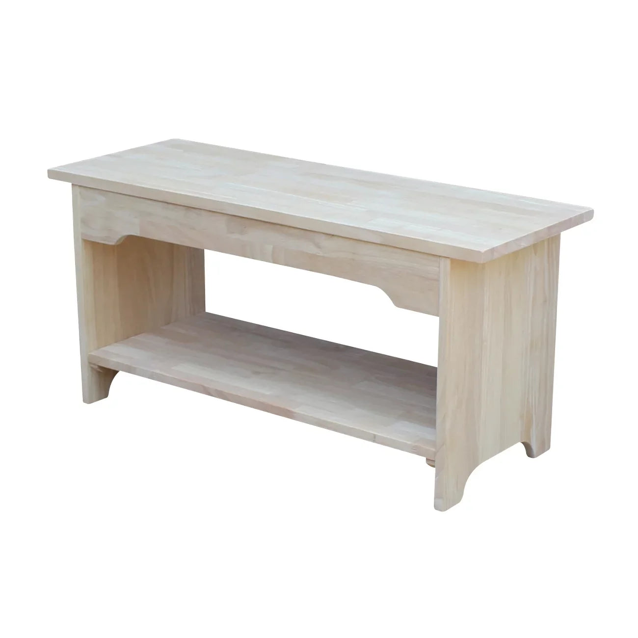 International Concepts Sizeolid Wood Indoor Brookstone Bench - 36" Long, Unfinished