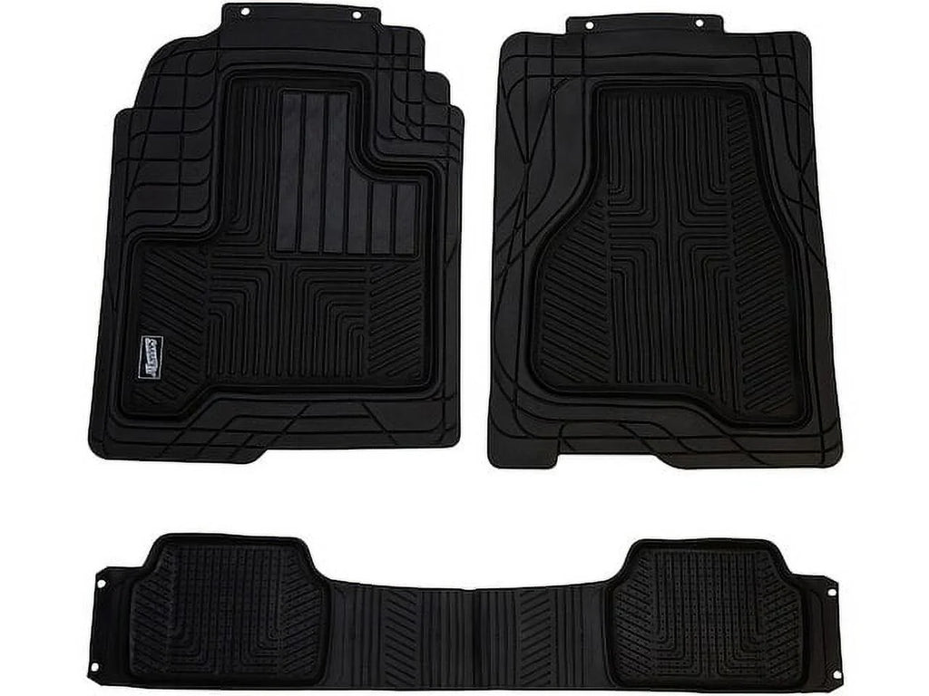 Floor Mat Sizeet 3 Piece - Compatible with 1991 - 2018 Ford Explorer 1992 1993 1994 1995 1996 1997 1998 1999 2000 2001 2002 2003 2004 2005 2006 2007 2008 2009 2010 2011 2012 2013 2014 2015 2016 2017