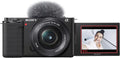 Sizeony Alpha ZV-E10L 24.2 Megapixel Mirrorless Camera with Lens, 0.63", 1.97", Black