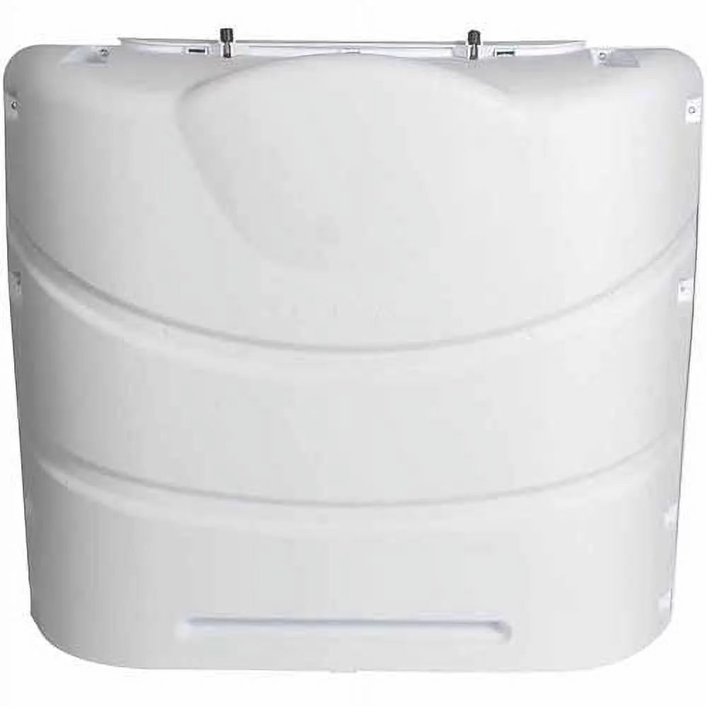 Camco 40523 Heavy-Duty Propane Tank Cover - For (2) 20 lb. Propane Tanks, Polar Ivory