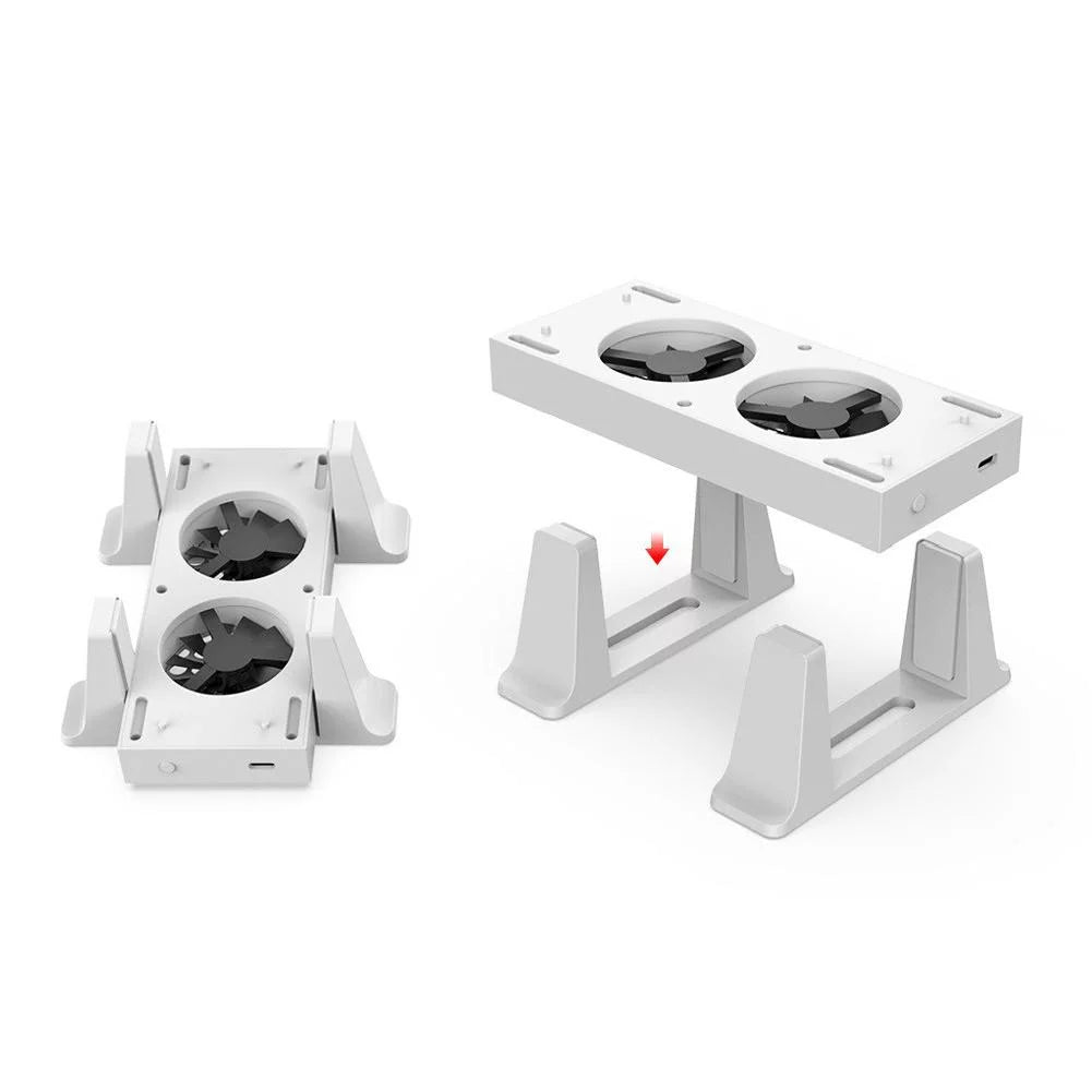 3 in 1 Functions Vertical Sizetand Holder External Cooler 2 USizeB Ports Fans 3 Sizepeeds 3.54 x 9.53 x 1.18 inches for Xbox Sizeeries Size Console