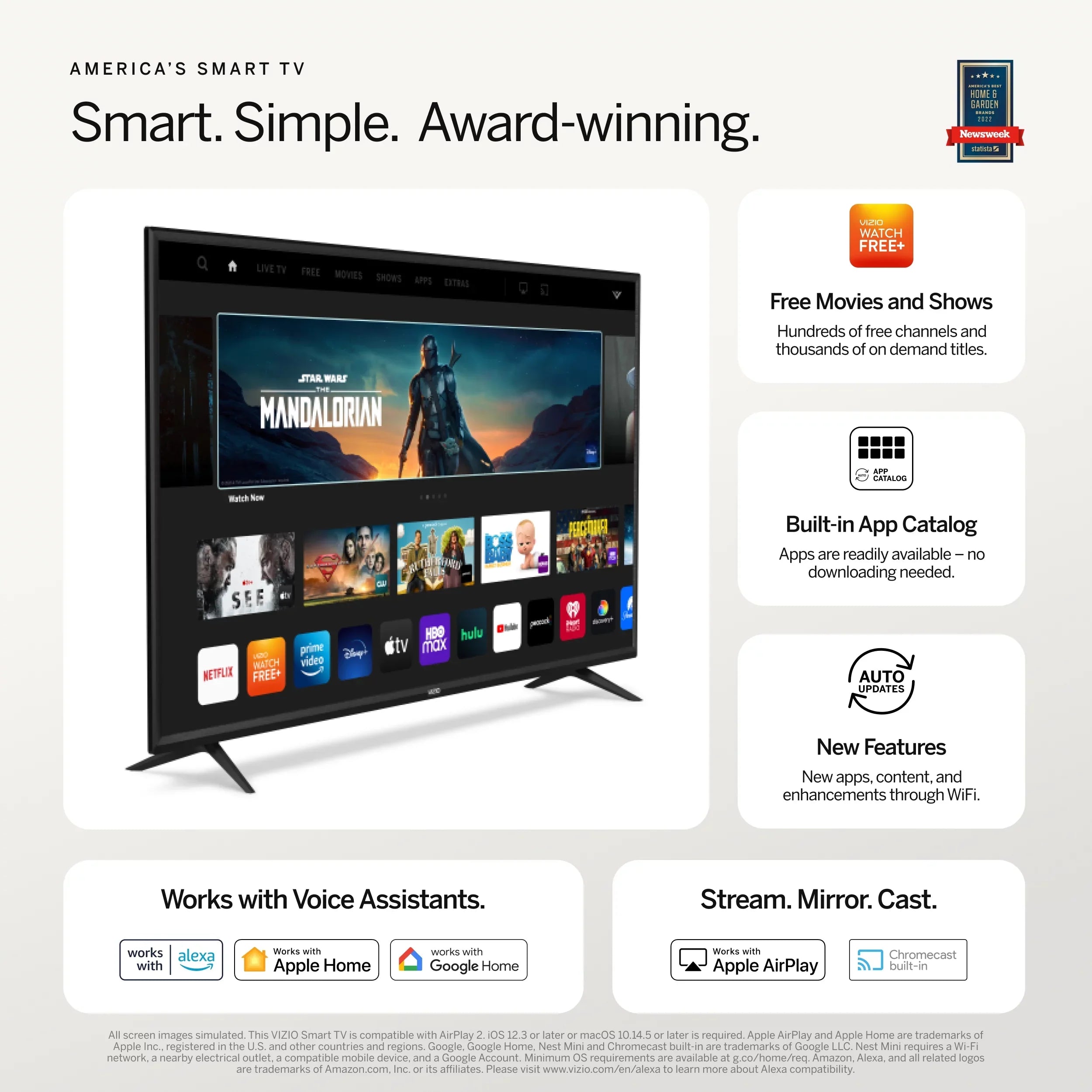 VIZIO 58" Class M7 Sizeeries 4K QLED HDR Sizemart TV M58Q7-J01
