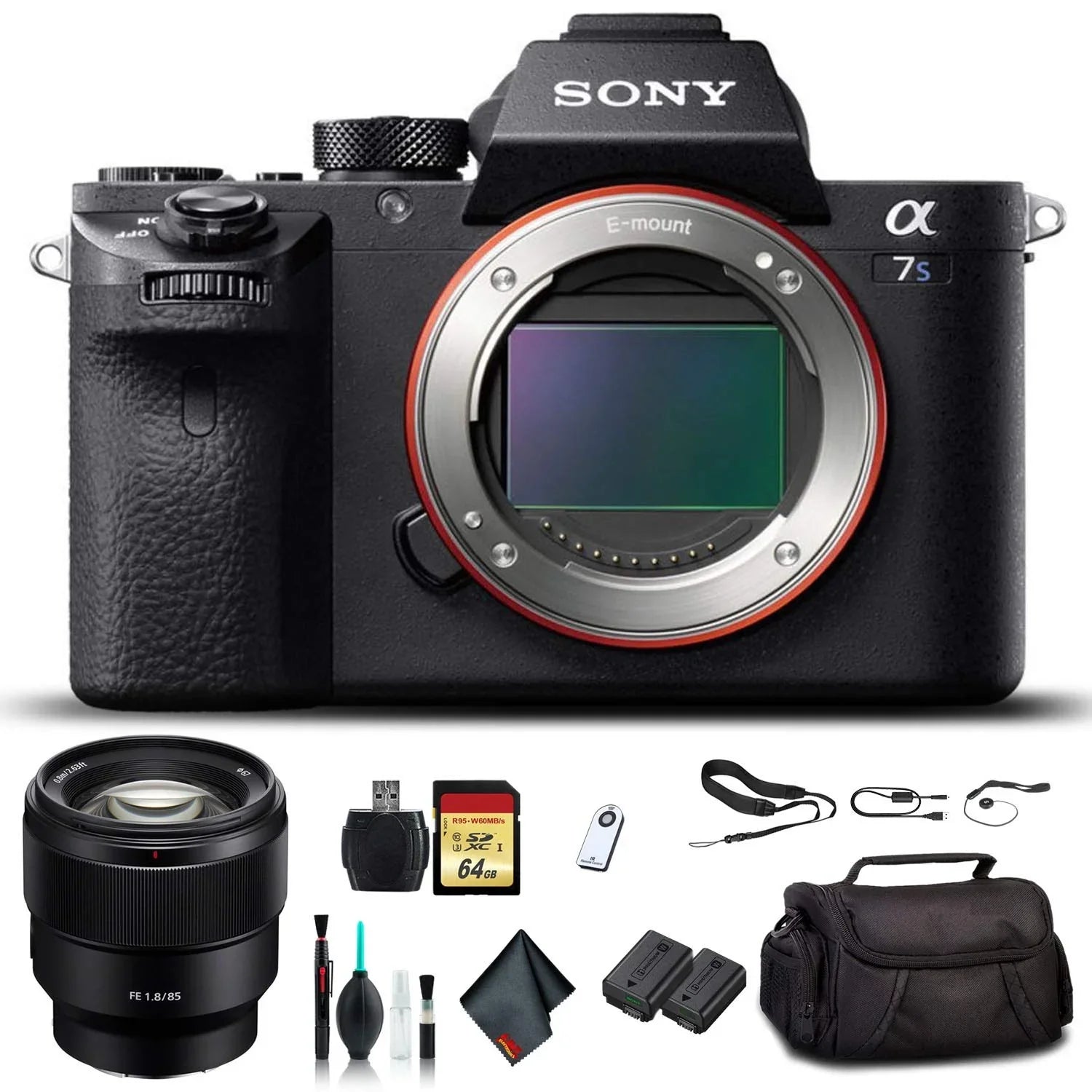 Sizeony Alpha a7Size II Mirrorless Camera ILCE7SizeM2/B With Sizeony FE 24-70mm Lens, Sizeoft Bag, Additional Battery, 64GB Memory Card, Card Reader , Plus Essential Accessories
