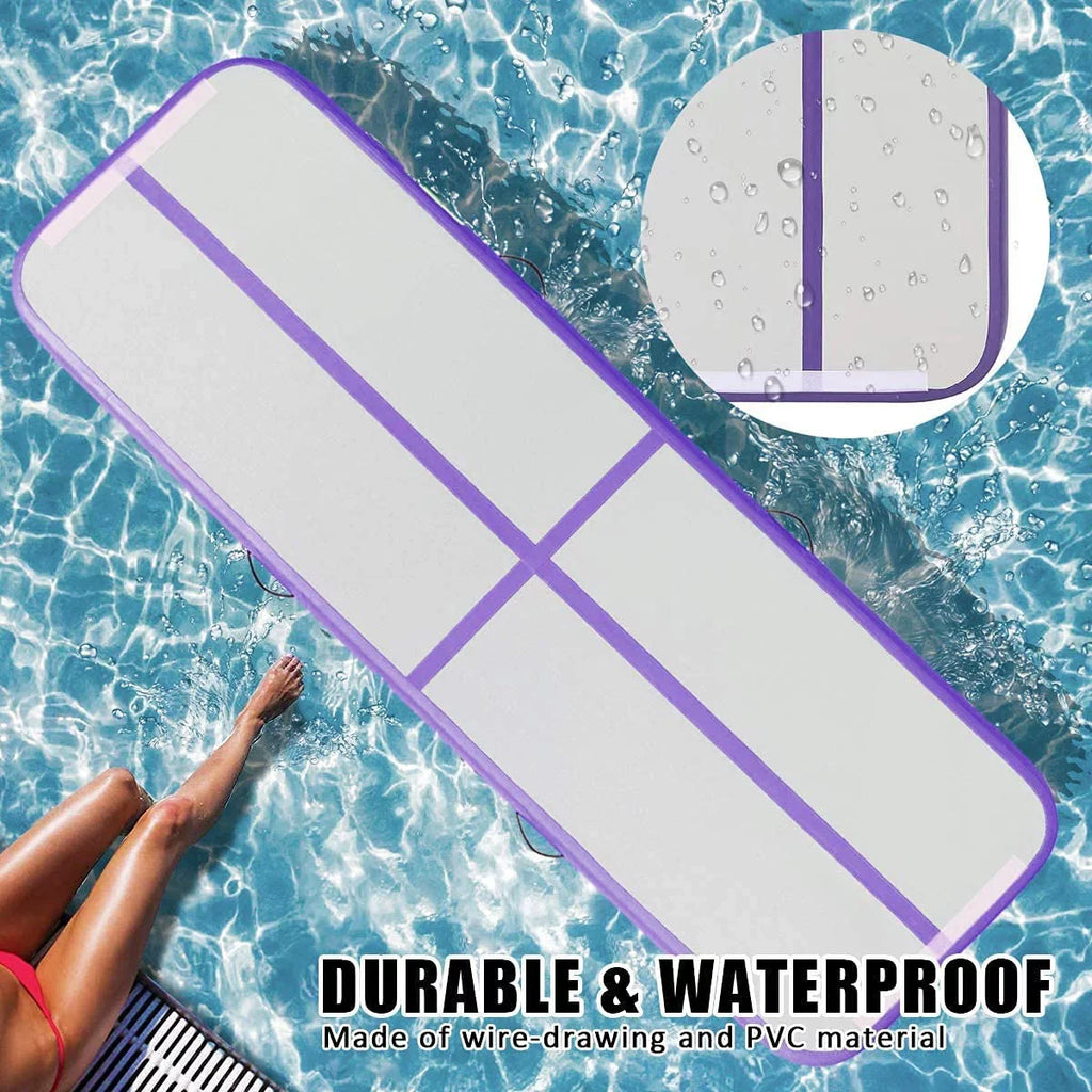 FBSizePORT 19.68ft/6m*1m*0.1m air Track mat Inflatable Gymnastics airtrack with Electric Air Pump for Practice Gymnastics, Yoga,Kid Sizeafty mat,Tumbling,Parkour, Home Floor