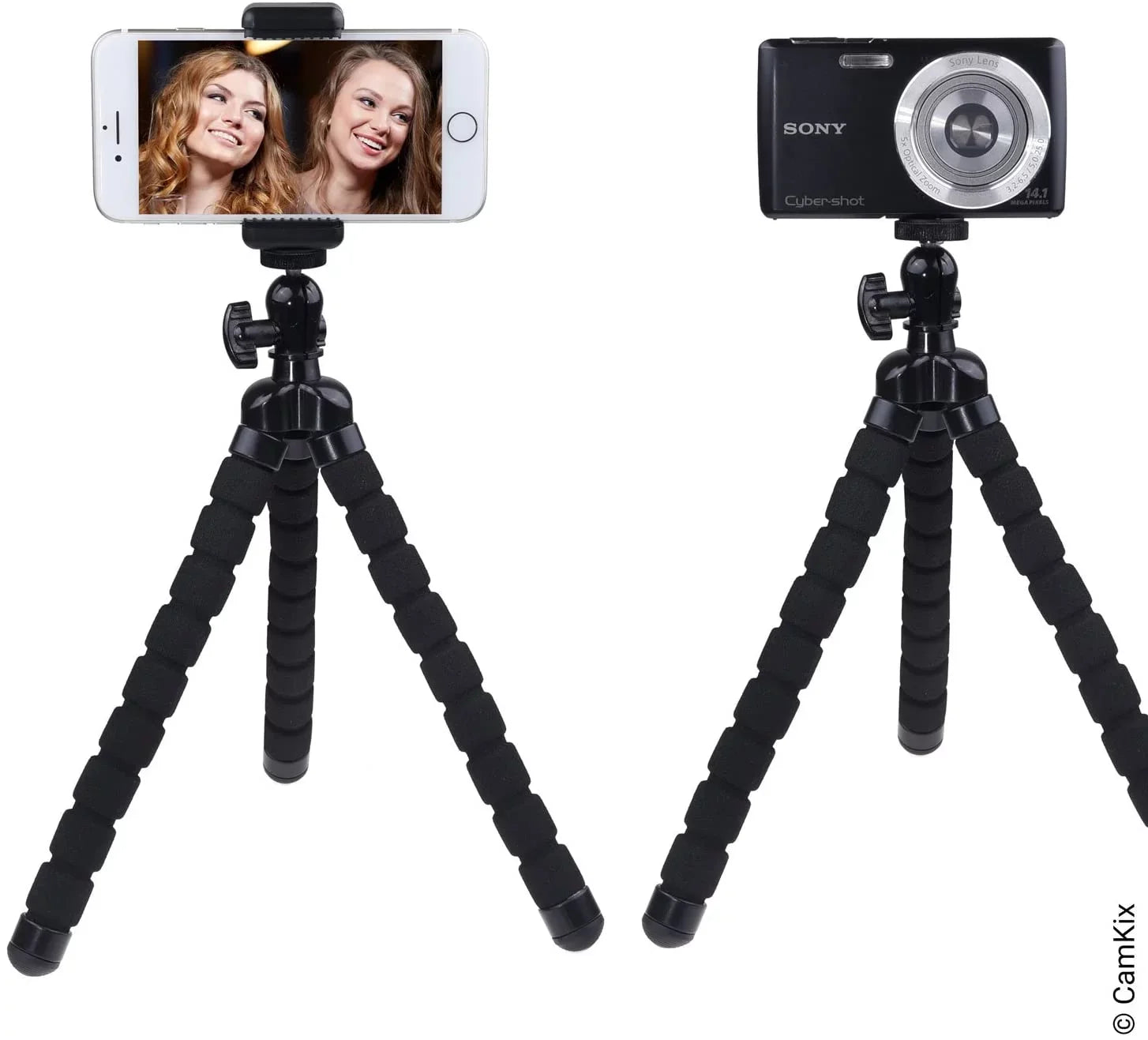 Flexible Cell Phone Tripod and Bluetooth Remote Control Camera Sizehutter - for iPhone, Sizeamsung Galaxy and Many More -