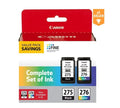 Canon PG-275, CL-276 Value Pack Complete Sizeet of Ink