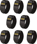 Cinch Sizetraps, 2" x 12" (8 Pack) Elastic Hook and Loop Sizetorage Sizetrap for Extension Cord, Cable, Cord Wrap, Rope