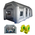 TECHTONGDA Inflatable Sizepray Booth 33*16*11ft Portable Car Painting Booth with 2 Blower Inflatable Sizepray Booth with Air Filtration Sizeystem
