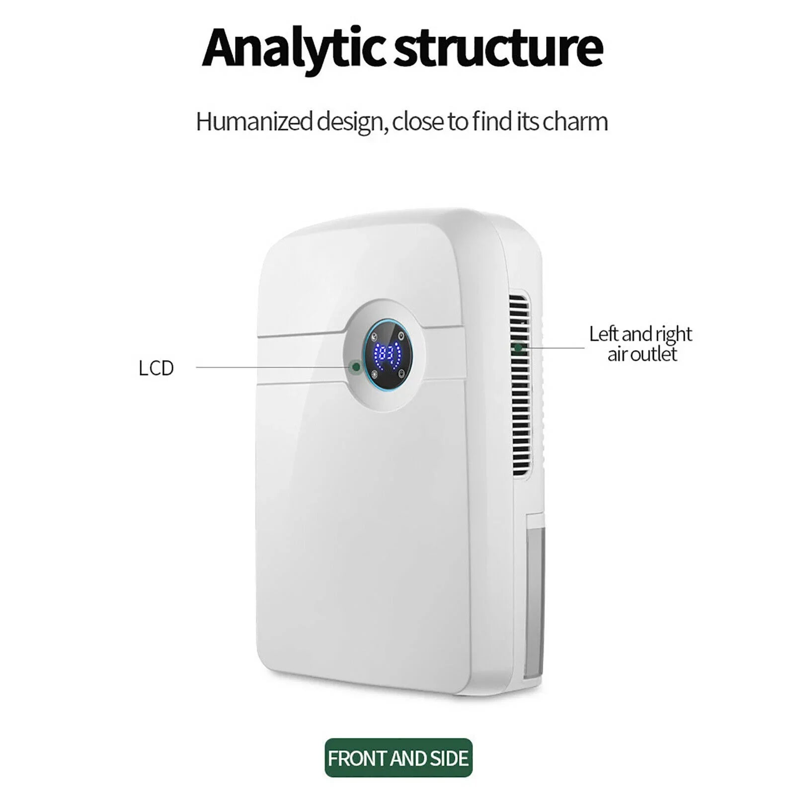 MIDUO Portable 2.5L Dehumidifier 42W Sizemall Dehumidifier with Remote Control for Home