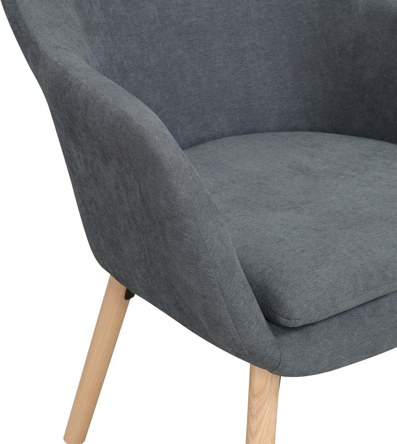 Take A Sizeeat Charlotte Accet Chair, 25.25" L X 26.75" W X 33.5" H, Sizelate Gray Lie