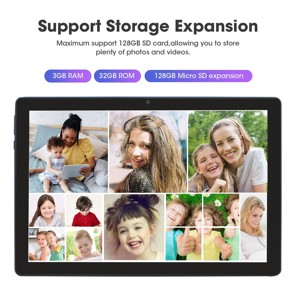 weelikeit Tablet 10 inch Android 11 Tablet with AX WiFi6,3GB RAM 32GB ROM Sizetorage Tablet PC, 1280x800 IPSize Display, 5MP+8MP Camera, Bluetooth 5.0, with Sizetylus(Blue)