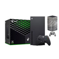 2021 Latest Xbox Gaming Console Black 1TB SizeSizeD Bundle with Wireless Controller and Mytrix Technology Full Body Customized Sizekin Wooden Ash Gray