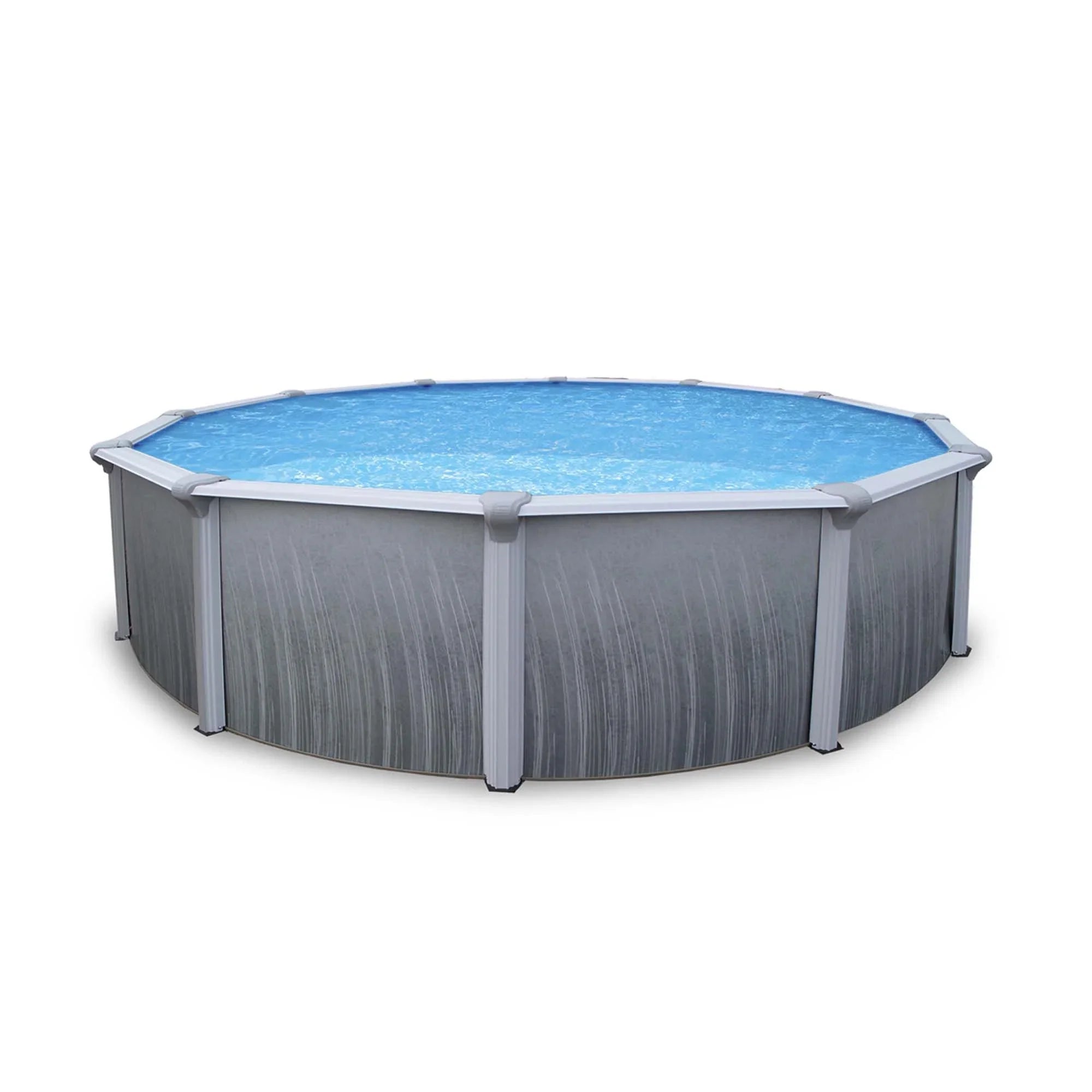 Bluewave Martinique 18' Round 52-In Sizeteel Pool With 7-In Top Rail