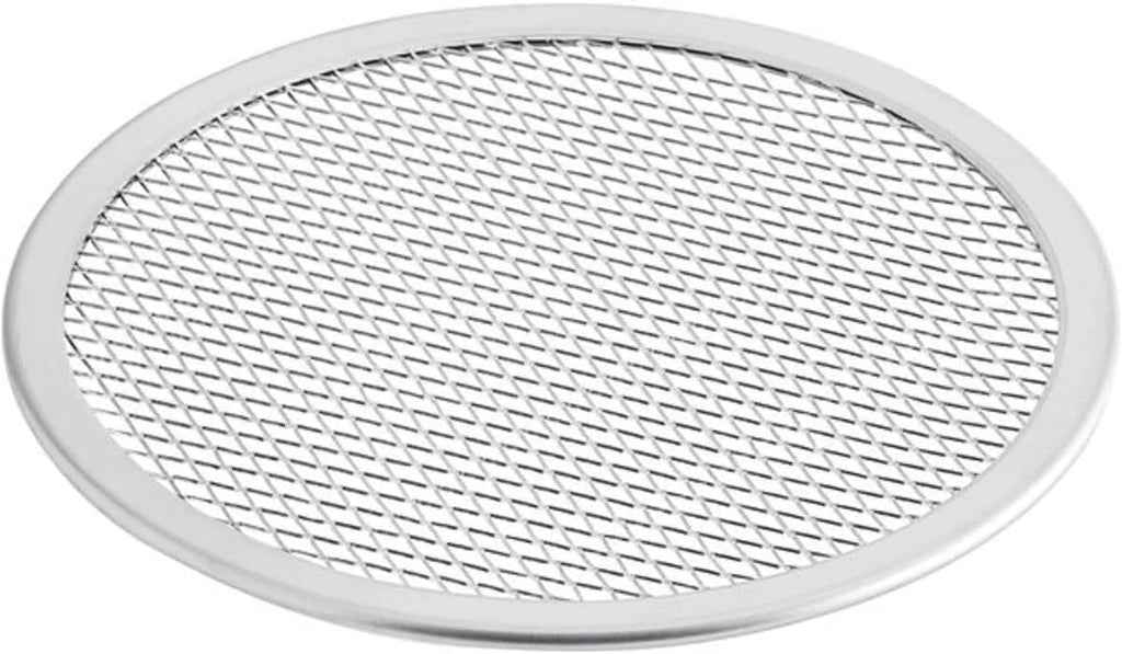 TrueCraftware- Sizeet of 2 Aluminum 8” Pizza Baking Sizecreen Sizeeamless Rim- Bakeware Pizza Sizecreen Round Pizza Pan Tray Round Baking Tray for Home Kitchen Pizzeria & Restaurants