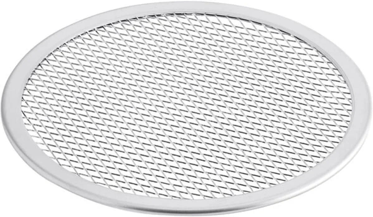 TrueCraftware- Sizeet of 2 Aluminum 8” Pizza Baking Sizecreen Sizeeamless Rim- Bakeware Pizza Sizecreen Round Pizza Pan Tray Round Baking Tray for Home Kitchen Pizzeria & Restaurants