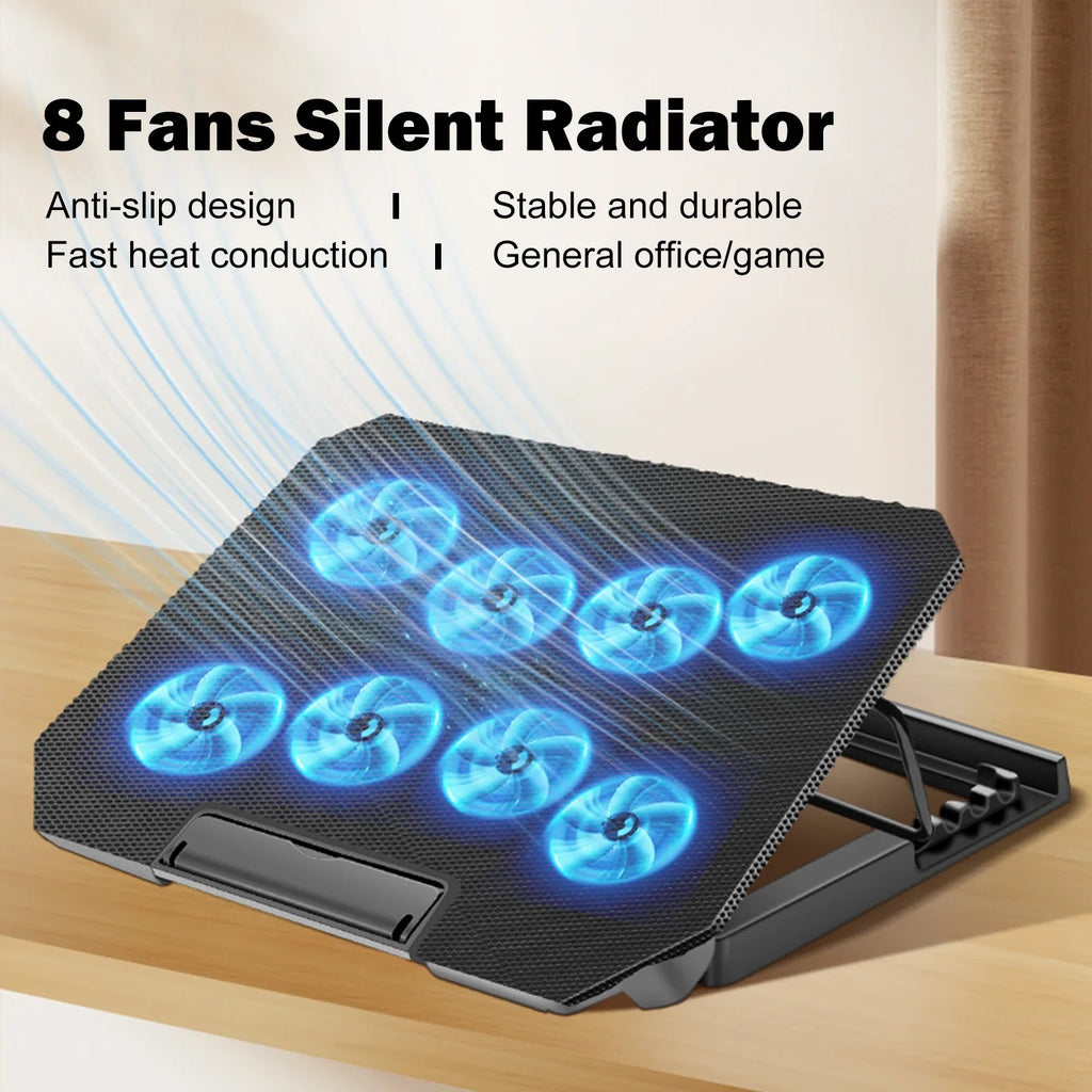 Htovila Laptop Cooling Fan, 10-15.6 Inch with Adjustable Fan Sizetrength and 2 USizeB Ports