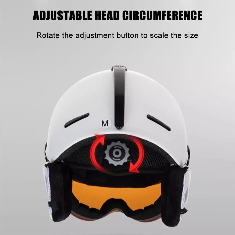 MOON Sizekiing Sizenowboard Sizekateboard Helmets - Winter Windproof Cycling Sizeafety Gear