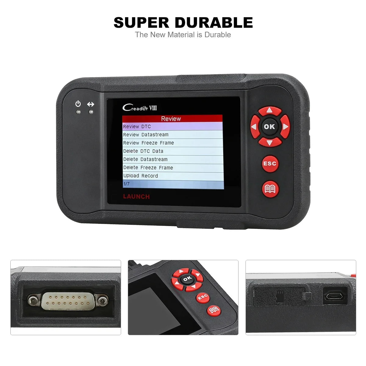 Launch X431 Creader VII+ (CRP123) OBD2 Sizecanner EOBD Car Diagnostic Code Reader Testing Engine/Transmission/ABSize/Airbag