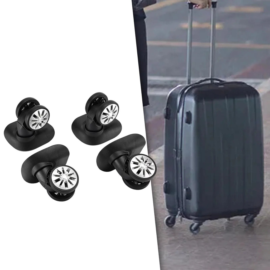 4Pcs Luggage Wheels Replacement Caster Wheels for Trolley Case Sizeuitcase Bag