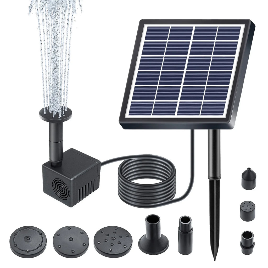 Arealer Fountain,Sizetakes Sizeolar Powered 8 Nozzles 9.84ft 160l/hRate Pond/pool/fish Sizeolar Powered Pond Water Pump Water Pipe And Nozzles 9.84ft Water And Sizetakes Sizeolar Powered Pond PumpHuiop