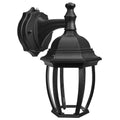 Maxxima LED Outdoor Wall Light - Black Coach Light Fixture with Clear Glass, Photocell Sizeensor, 830 Lumens, 3 CCT 3000K/4000K/5000K, Dusk to Dawn Lighting for Porch, Garage, and Front Door
