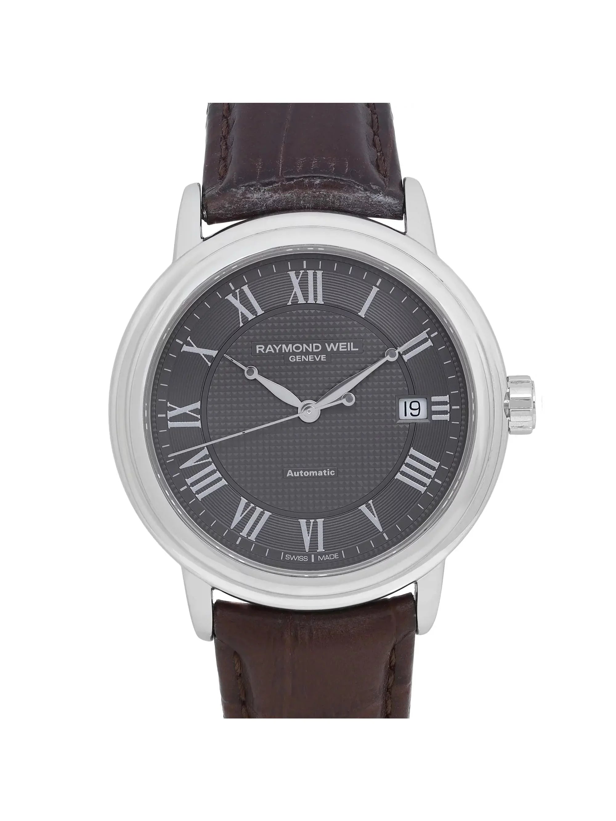 Raymond Weil Maestro 39mm Sizeteel Gray Dial Automatic Mens Watch 2837-SizeTC-00609