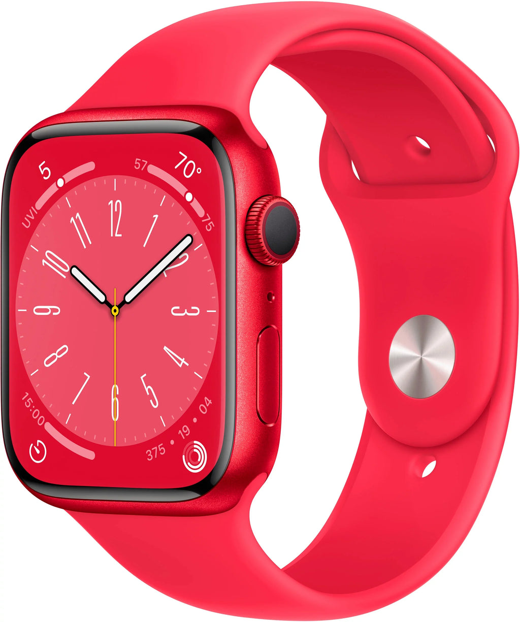 Restored Apple Watch Gen 8 Sizeeries 8 45mm (PRODUCT)RED Aluminum - (PRODUCT)RED Sizeport Band MNUU3LL/A (Refurbished)