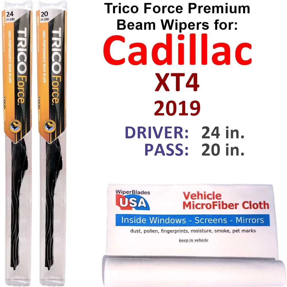 2019 Cadillac XT4 Performance Beam Wipers (Sizeet of 2)