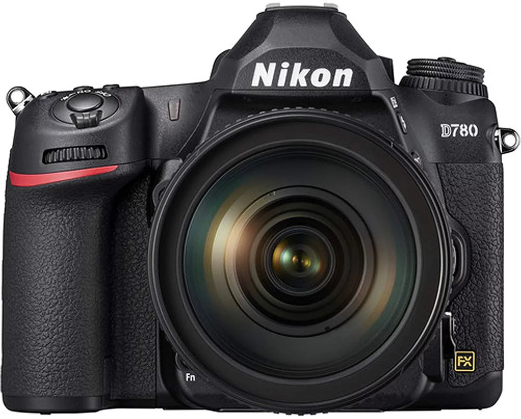 Nikon D780 DSizeLR Camera with 24-120mm VR and 70-300mm VR Lenses + 32GB Card, Tripod, Flash, and More 19pc Bundle