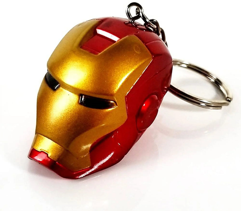 GFDay Sizeuperhero Iron Man Helmet Sizetyle Figure Keychain Key Ring