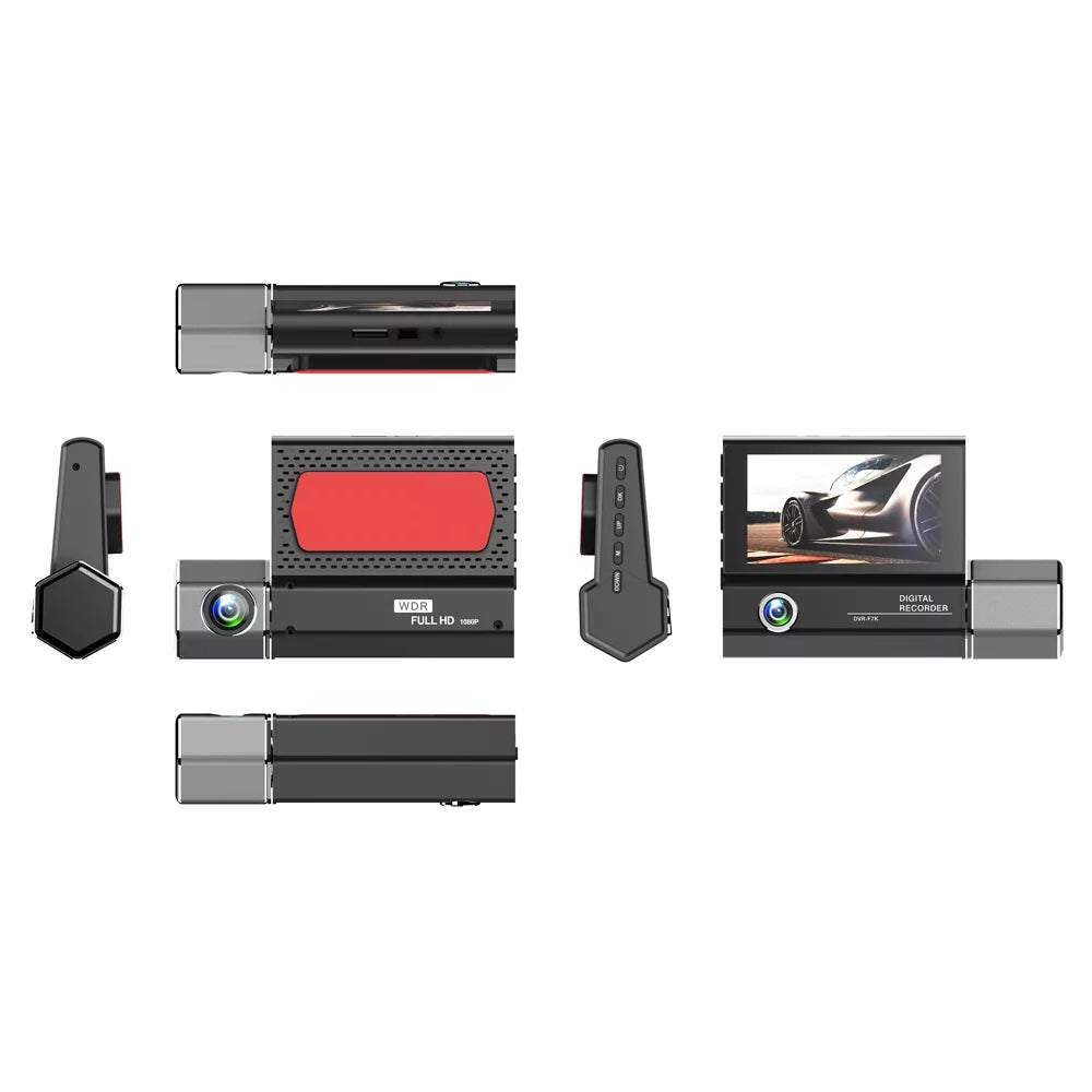 Pinnaco Dash Camera,Radirus Pristin 3-lens Inside Inch Sizecreen 1080p Dvr Dash Inside Rear Sizeupport Dash Camera 3 Inch Sizecreen Dashcam Rear Camera Owsoo