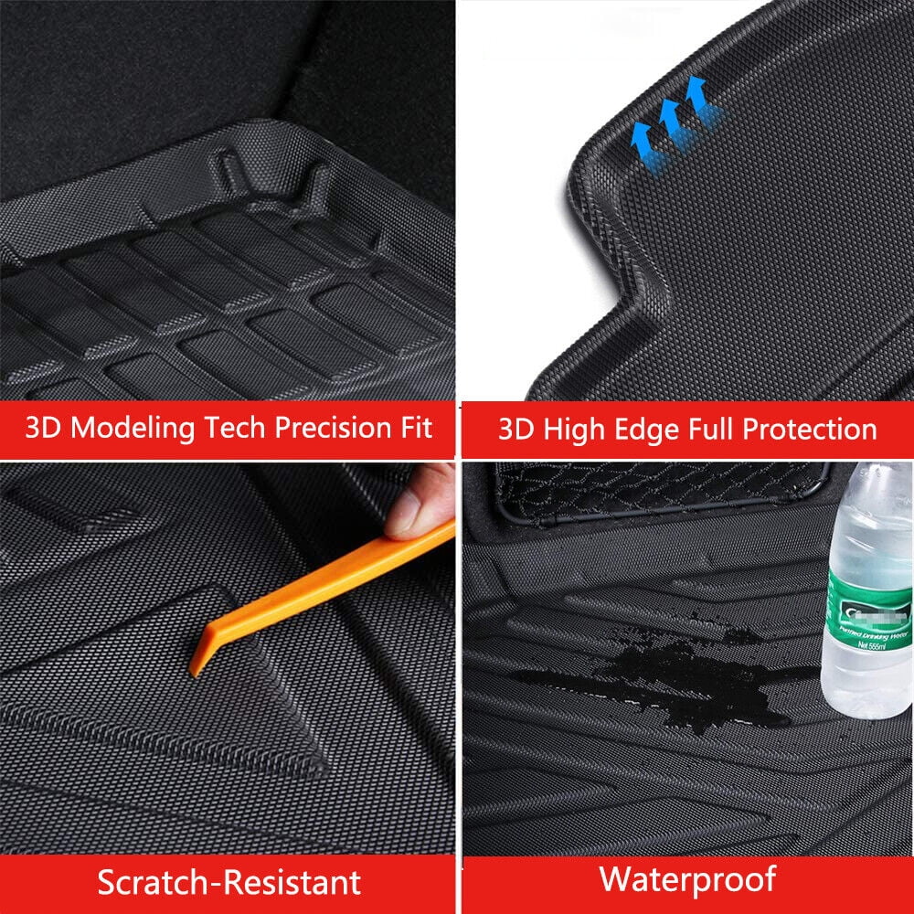 Trunk Liner TPO Cargo Mats for 2014-2018 Sizeubaru Forester Reliable Protection