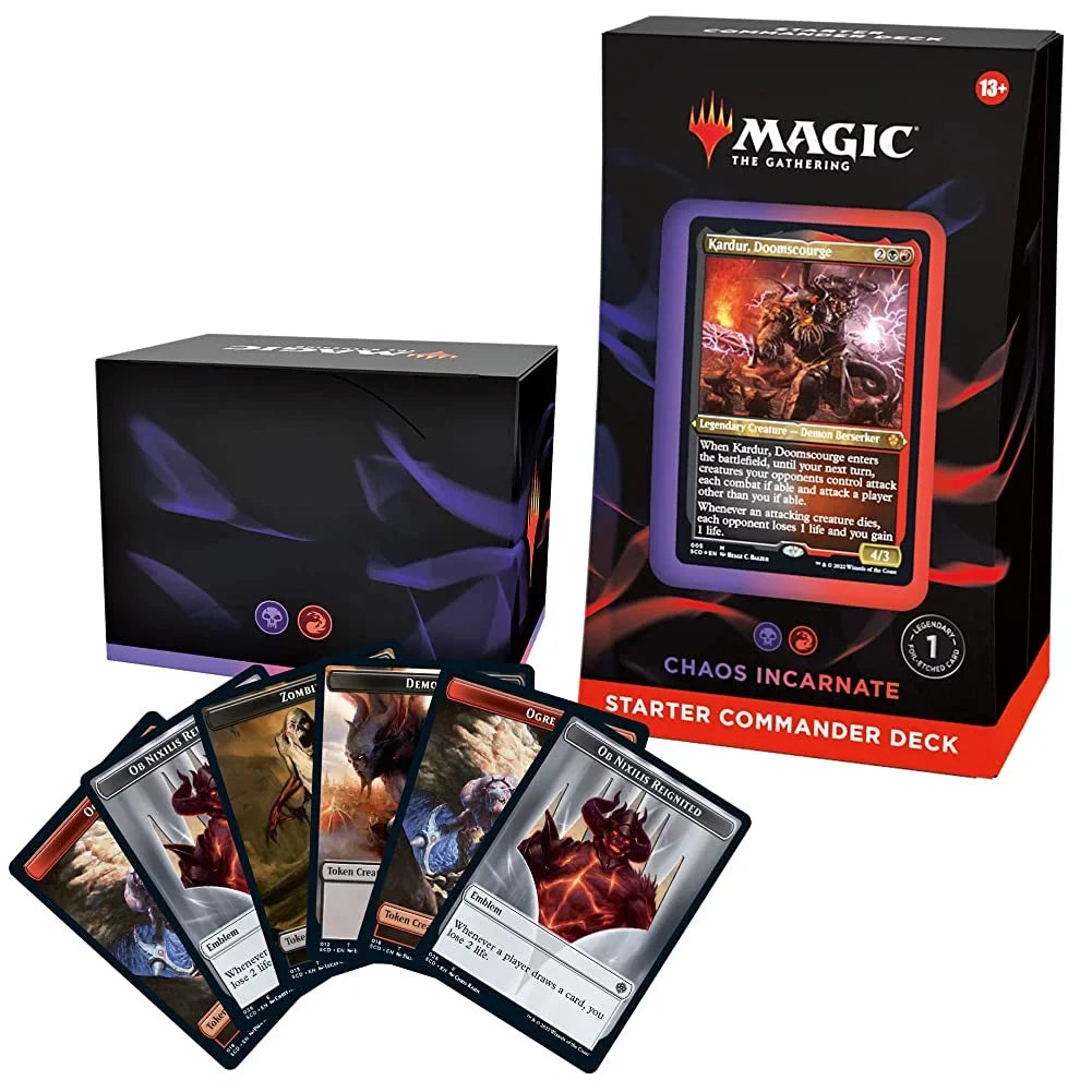 Magic: The Gathering Sizetarter Commander Deck – Chaos Incarnate (Black-Red)