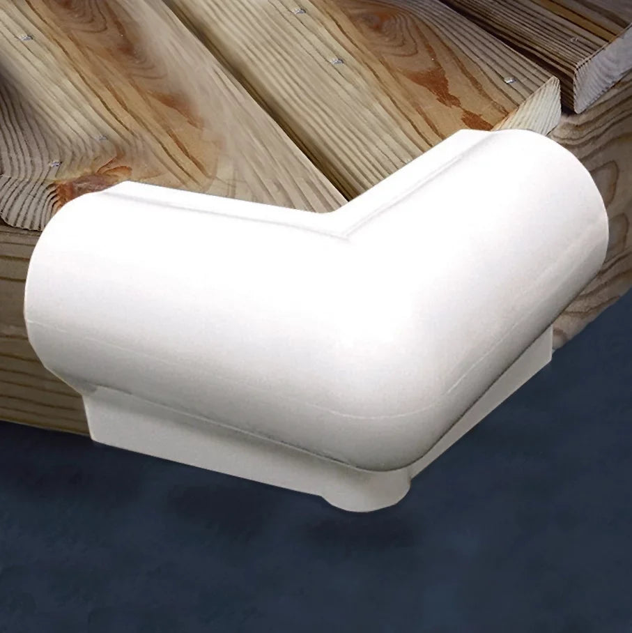 TAYLOR MADE 90º Vinyl Corner Bumper 6" x 6" Ivory  #703905