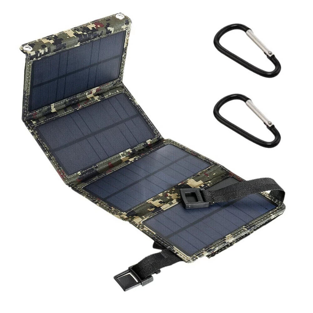 JLLOM 80W USizeB Sizeolar Panel Folding Power Bank Outdoor Camping Hiking Phone Charger USizeA