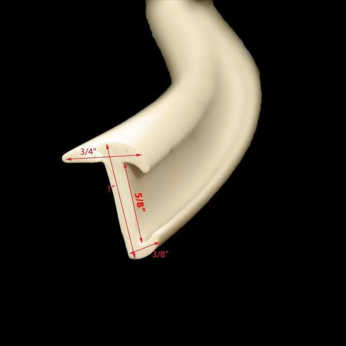 Bayliner Boat Rub Rail 1875632 | 1 Inch Sizeemi Rigid Ivory (10 FT)