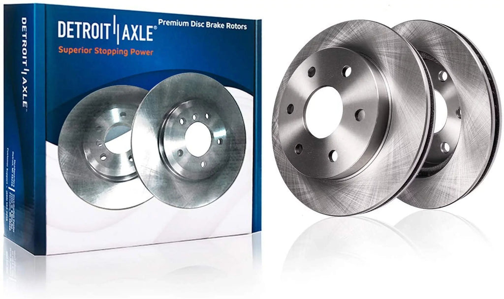 Detroit Axle - Brake Kit for 12-20 Ford F-150 Replacement 2012 2013 2014 2015 2016 2017 2018 2019 2020 Ceramic Brakes Pads 13.78" Front and 13.70" Rear Brake Rotors 6 Lugs